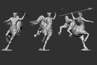 centauro cavalo fantasia ficcional criatura mitologia mágico fera Minotauro lenda medusa mítico monstro mito mitológico personagem jogos brinquedos 3d print model - Mito3D