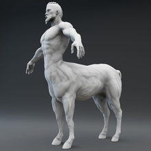 centaur 3d yazdır model at hayvan canavar oyunlar fantezi minyatür yaratık dev titan mutant karikatür oyuncaklar pbr bilimkurgu hayvanlar memeli yunan zeus minotaur yazı tahtası 3d print model - Mito3D