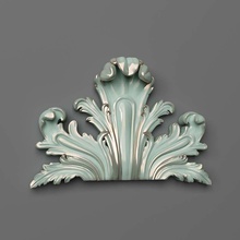 center ornate rococo corbel 3d decor decoration wall element architectural classic exterior interior printable cnc bas relief art scans replicas 3d print model - Mito3D