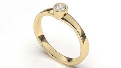 center diamant organisch engagement ring schmuck gold juwel stein hochzeit druckbar of nett einzigartig 3d ringe prinzessin 3d print model - Mito3D