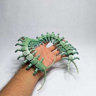 ciempiés juguete articulado flexi flexible Arte 3d print model - Mito3D