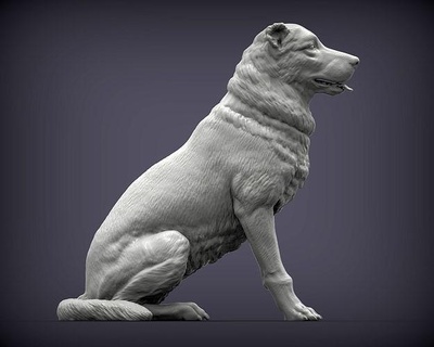 central asian shepherd dog alabai tobet centralasianshepherddog nature mammal animal pet sculpture souvenir 3d print model sculptures art 3d print model - Mito3D