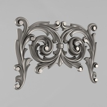 central decor house carved medallions rosettes classical traditional decoration moulding corbel wall architectural ornament cornce fronton cartouche decorate details cnc 3d print model - Mito3D