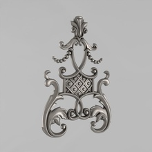 central de la décoration maison sculpté médaillons des rosettes classique traditionnel décor moulage corbel mur architectural ornement cornce fronton cartouche décorer détails cnc 3d print model - Mito3D