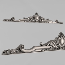 central decor house carved medallions rosettes classical traditional decoration moulding corbel wall architectural ornament cornce fronton cartouche decorate details cantral cnc elements 3d print model - Mito3D