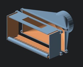 centrale di macchine portatili allegato ventilatore hobby-fai da te harbor trasporto merci soffiatore portatile aria il flusso hobby fai meccanica parti meccaniche 3d print model - Mito3D