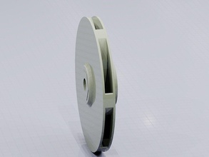 centrifuga girante chiuso pompa compressore radiale elica turbine pagaie ventilatori rotore scienza ingegneria 3d print model - Mito3D