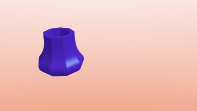 ceramica porcellana vaso a bulbo casa la di il l'archeologia archeologia argilla arredamento interni pot terracotta 3dprint 3d stampa stampabile i vasi stoviglie 3d print model - Mito3D
