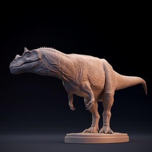 ceratosaurus dinosauro statua dino animale creatura mostro bestia rettile preistorico lucertola giurassico estinto predatore teropode miniatura realistico figura cerato carnivoro arte sculture 3d print model - Mito3D