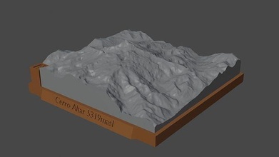 cerro altar mountain landscape volcano terrain environment nature photogrammetry elevation dem science 3d print model - Mito3D