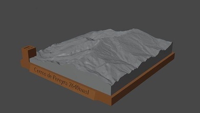 Hügel pereyra Berg Landschaft Vulkan Terrain Umgebung Natur Photogrammetrie Elevation Wissenschaft 3d print model - Mito3D