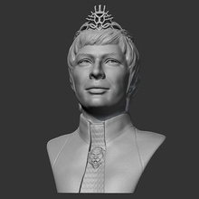 cersei Lannister 3d Yazdır model karakter insanlar insan baş Vesika büst şekil şarkıcı heykel kız Şirin Kadın kadın oyun Sanat heykeller 3d print model - Mito3D