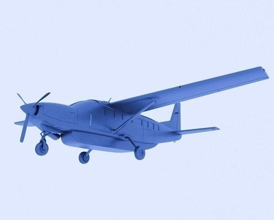 Cessna 208b caravana c208 aeronave voar aeroporto 208 carga aviação comercial avião passatempo faça 3d print model - Mito3D