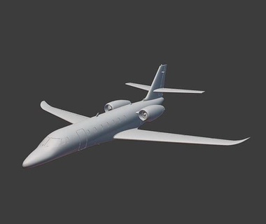 Cessna 680 citation souverain jet avion aviation exécutif loisir DIY 3d print model - Mito3D