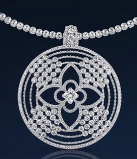 cg258 pendantif diamant or bijoux Collier mode beauté pendentif 3d pendentifs 3d print model - Mito3D