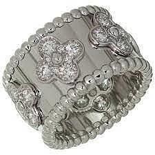 cg302 oro diamante fiore gruppo musicale squillare diamant bijoux 3d gioielleria anneau anelli 3d print model - Mito3D