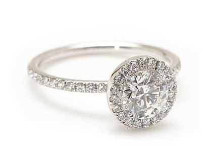 cg359 oval diamante aureola compromiso anillo oro Diamante bisutería 3d joyería joya bague solitario Anneu anillos 3d print model - Mito3D