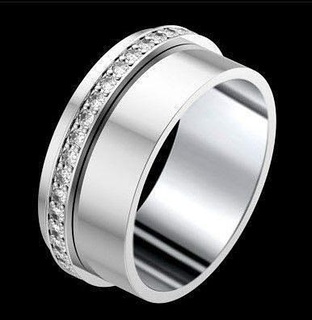 cg 294 or diamant Alliance bijoux 3d bague anneau anneaux 3d print model - Mito3D
