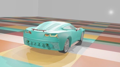 cg futur voiture corvette modèle vite automobile véhicule sport courses pneu roue loisir diy impression 3d print model - Mito3D