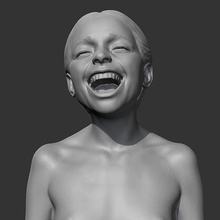 ch ragazza fallimento 3d Stampa modello carattere umano testa ritratto donna femmina viso carina uomo scultura attrice arte sculture 3d print model - Mito3D