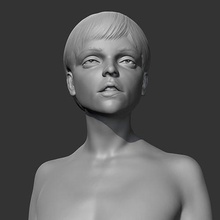 ch menina fracasso d 3d impressão modelo personagem humano cabeça retrato mulher fêmea cara presidente fofa homem escultura atriz estátua celebridade arte esculturas 3d print model - Mito3D