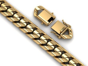 catena oro gioielli argento la collana 3dprint moda bracciali 3d print model - Mito3D