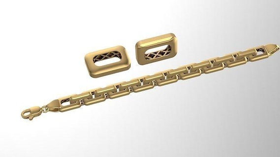 pulseira pulseiras ouro joalheria imprimível jóia Projeto moda jóias mofo gourmet 3d print model - Mito3D