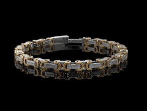 bracelet chaîne bijoux de la le verrouillage d'impression 3dprinted imprimable conception joyau or mode printabl l'impression prototypage d'argent motard hommes les bracelets 3d print model - Mito3D