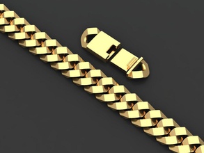 chaîne bracelets or argent bijoux bijou bracelet Collier Impression 3D imprimable 3d print model - Mito3D