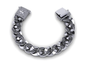 chaîne de bracelets 04 bijoux les la mode hommes femmes or le diamant platine collier brillant beauté style d'argent métalliques l'acier chrome pendentif livre sterling 3d print model - Mito3D