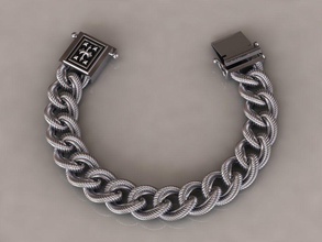 chain bracelets 11 jewelry necklace tool keychain link silver lock fashion style sterling jewel chainlink gem biker bikerbracelets 3d print model - Mito3D
