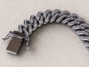 zincir bilezikler 16 oyuk versiyon kolye bağlantı zincir gümüş anahtarlık kadin güzel mücevher takı 3dprint altın platin 3d print model - Mito3D