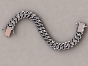 catena bracciali 16 gioielli la collana strumento keychain link chainlink argento gioiello il design 3dprint oro gemma diamante biker stile di sesso femminile 3d print model - Mito3D