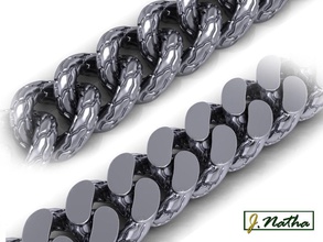 la cadena de pulseras 19 joyería oro las el motorista los hombres mujeres 3dprint estilo hermoso enlace chainlink lujo plata joya platino 3d print model - Mito3D