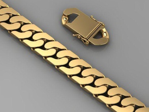 chain bracelets gold silver necklace 3dprint jewelry jewellery luxury jewel 3d print model - Mito3D
