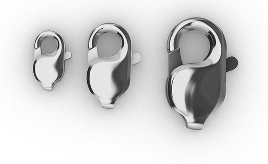 chaîne fermoir broche pico agrafe sécurité bijoux or argent Sécurité cubain lien imprimable colliers 3d print model - Mito3D