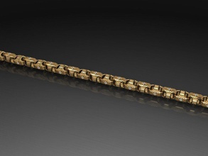 Zincir elmaslar kolye gümüş bağlantı yazdırılabilir sterlin mücevher parlak takı altın platin Desen yaratıcı 3 boyutlu moda 3d print model - Mito3D