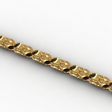 maillon de chaîne bijoux la or d'argent imprimable livre sterling joyau mode beauté en d'autres 3d print model - Mito3D