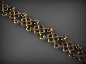 chain-link 100 Schmuck Kette link chainlink Ketten Halskette - Armband Juwel beeds links gold Kleidung Armbänder 3d print model - Mito3D