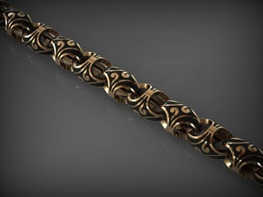 chain link 101 jewelry bracelet jewelery necklace linked links gold enamel silver bracelets 3d print model - Mito3D
