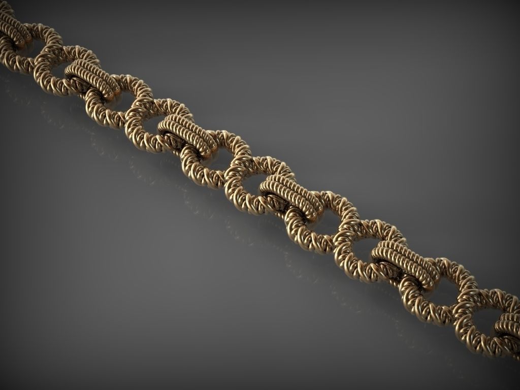 ligação 107 joalheria prata ouro 3d pulseira noivado casamento pulseiras homens mulheres jóia santayork babochka cafajeste imprimível colar colares correntes jóias 3D print model - Mito3D