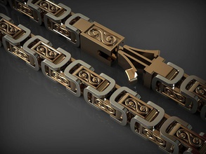 113 zincir bağlantı takı Gümüş sterling yazdırılabilir mücevher nişan moda güzellik baskı kolye düğün altın gold14 silver925 bracelate bilezik 3d print model - Mito3D