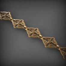 el eslabón de la cadena 13 joyería chainlink enlace cadenas collar pulsera joya oro ropa cuello otros las pulseras 3d print model - Mito3D
