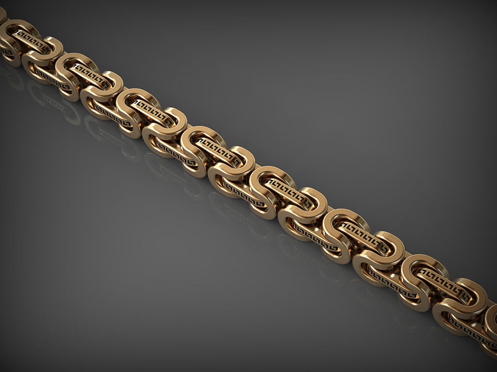 maillon de chaîne 142 bijoux la collier d'argent imprimable le bracelet santayork conception les chaînes bracelets ornement l'anneau mariage l'engagement or 3D print model - Mito3D