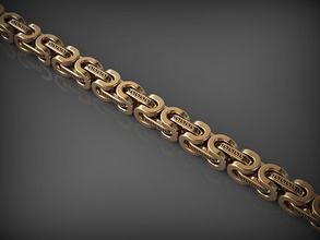 142 zincir bağlantı takı kolye Gümüş yazdırılabilir bilezik santayork tarafındaki tasarım zincirleri süs yüzük düğün nişan altın 3d print model - Mito3D