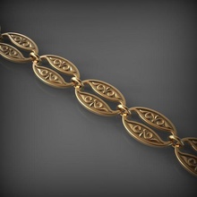 chain-link 14 Schmuck Kette link chainlink Ketten Halskette - Armband Juwel gold Kleidung Armbänder 3d print model - Mito3D