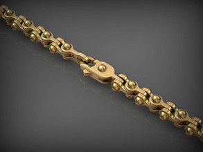cadeia de ligação 154 jóias ouro colar prata printable cadeias santayork pulseira pulseiras o engajamento casamento os homens homem link arames 3d 3dmodel links 3d print model - Mito3D