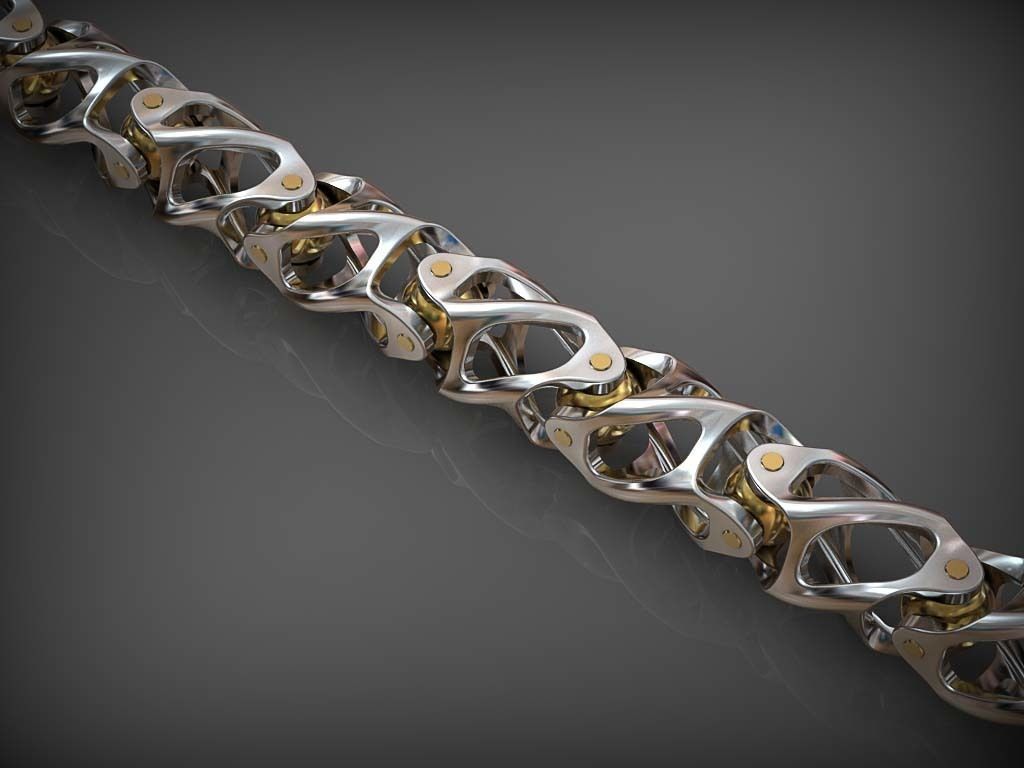 ligação 164 joalheria ouro prata imprimível luxo arte correntes pulseira pulseiras colar colares santayork babochka modelo noivado casamento jóias moda dobradiça 3D print model - Mito3D