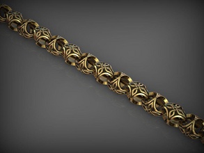 zincir bağlantı 180 takı lüks altın gümüş yazdırılabilir mücevher zincirler bilezik bilezikler kolye kolyeler santayork babochka kilit moda düğün nişan süs bitiş 3d print model - Mito3D