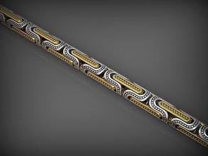ligação 216 ouro arte prata luxo imprimível moderno Projeto resumo colar colares correntes pulseiras pulseira santayork babochka joalheria jóias moda 3d print model - Mito3D